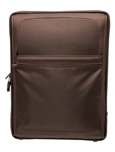 Pre-owned Tumi Alpha Series Expandable Suitcase In Brown