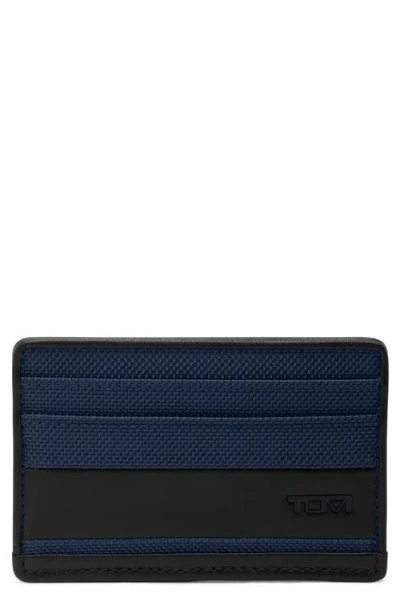 Tumi Alpha Slim Nylon Card Case In Navy