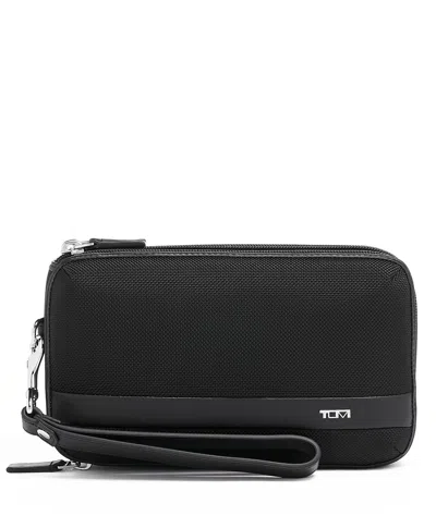 Tumi Alpha Triple Zip Clutch In Black