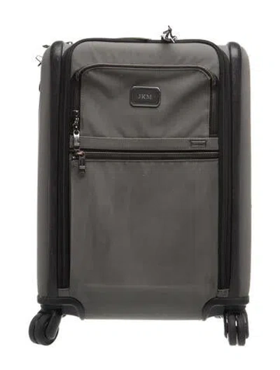 Pre-owned Tumi Alpha X 22.0 International Meteor Grey Dual Access 4 Wheel Carry -on Suitcase In Gray