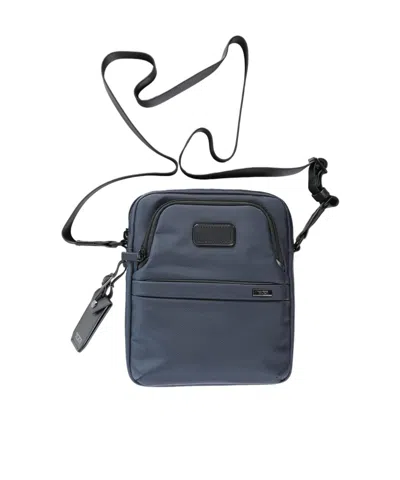 Tumi Alpha Zip Messenger Bag In Navy Blue