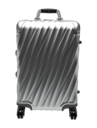 Pre-owned Tumi Aluminum Carry-on Suitcase In Silver