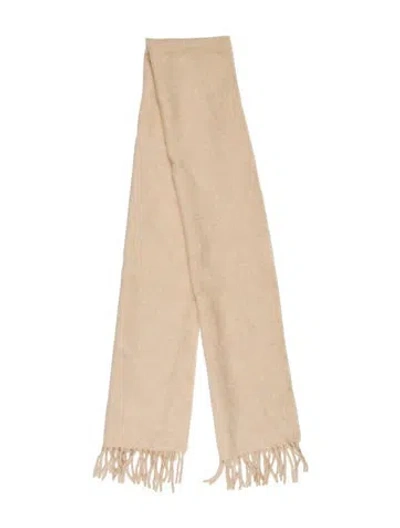 Pre-owned Tumi Baby Alpaca Scarf In Neutral
