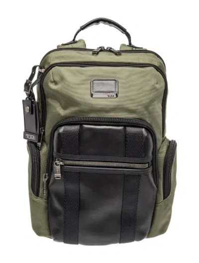 Pre-owned Tumi Backpack In Green