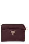 Tumi Belden Leather Card Case In Brown