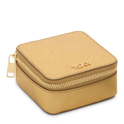 Tumi Belden Leather Jewelry Case In Gold