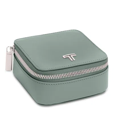 Tumi Belden Leather Jewelry Case In Green
