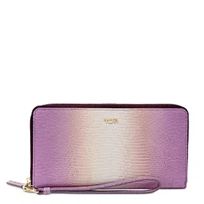 Tumi Belden Leather Travel Wallet In Moonlight/purple Ombre