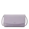 Tumi Belden Leather Wallet Crossbody Bag In Lavender
