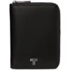 Tumi Belden Zip Around Leather Passport Case In Black