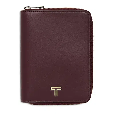 Tumi Belden Zip Around Passport Case In Rosewood