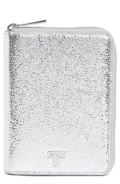 Tumi Belden Zip-around Passport Case In Silver