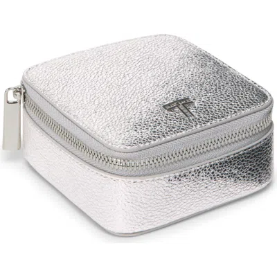 Tumi Belden Zippered Leather Jewelry Case In Neutral