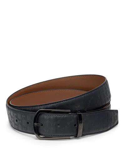 Tumi Belts T-embossed Reversible Belt 35mm In Black/brown