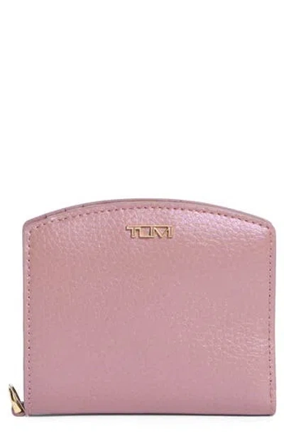 Tumi Bifold Leather Wallet In Pink