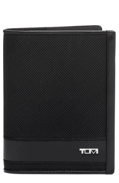 Tumi Bifold Passport Case In Black