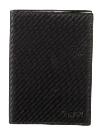 Pre-owned Tumi Black Carbon Fiber Wallet