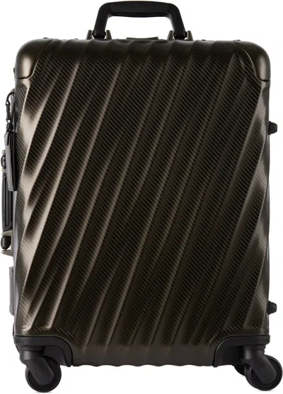Tumi Black Continental Carry-on Suitcase In Textured Gunmetal