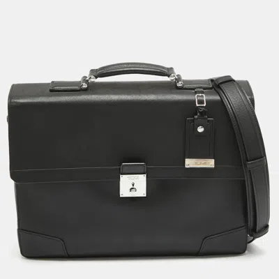 Pre-owned Tumi Black Leather Astor Dorilton Briefcase