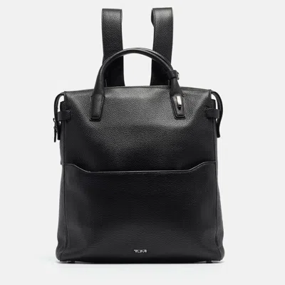 Pre-owned Tumi Black Leather Stanton Backpack