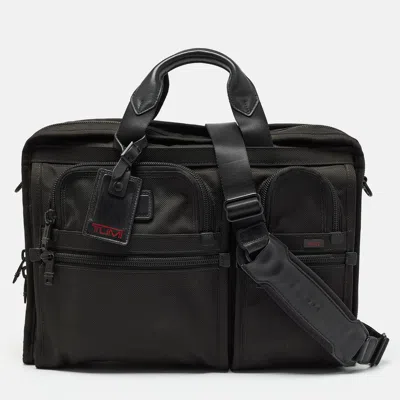 Pre-owned Tumi Black Nylon Large Alpha Laptop Case Bag