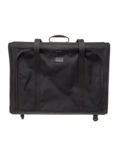 Pre-owned Tumi Black Nylon Suitcase On Rollers