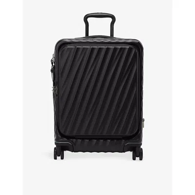 Tumi Black Texture 19 Degree Front Access Large Expandable Carry-on Suitcase 55cm