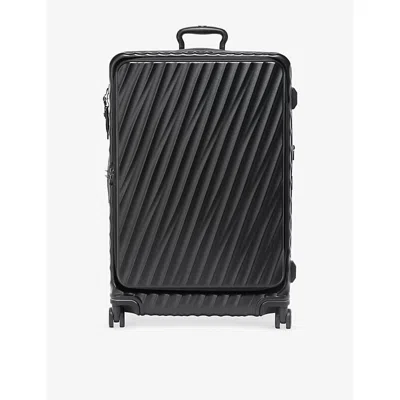 Tumi Black Texture 19 Degree Front Access Large Expandable Checked Suitcase 76cm