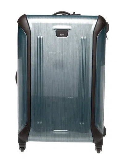 Pre-owned Tumi Blue And Brown Mens Rolling Suitcase In Multi