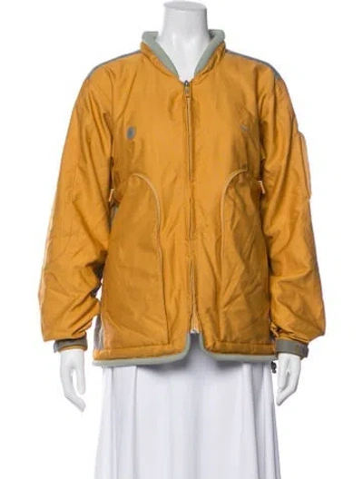 Pre-owned Tumi Bomber Jacket In Yellow