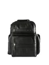 Tumi Brief Pack Leather Multi-pocket Backpack In Black