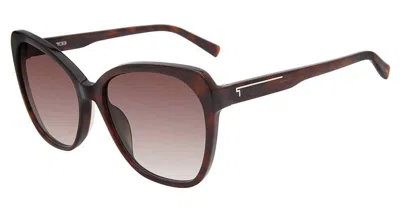 Tumi Brown Gradient Butterfly Ladies Sunglasses Stu502 0722 58