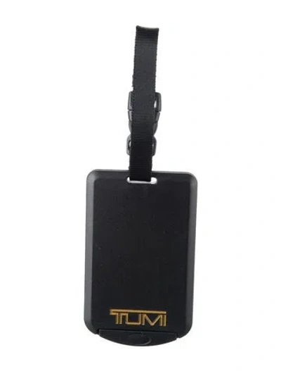 Pre-owned Tumi Buckle Closure Hanging Luggage Tag In Black