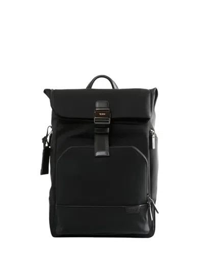 Tumi Buckle Roll Backpack In Black