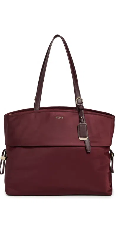 Tumi Cam Large Tote Wine In Burgundy