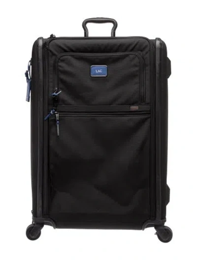 Pre-owned Tumi Canvas 4 Wheel Check In Suitcase In Black