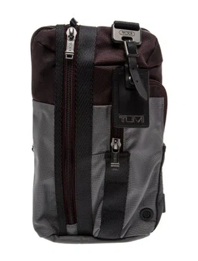 Pre-owned Tumi Canvas Backpack In Black