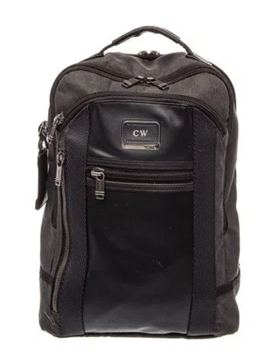 Pre-owned Tumi Canvas Backpack In Black