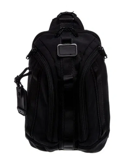 Pre-owned Tumi Canvas Backpack In Black