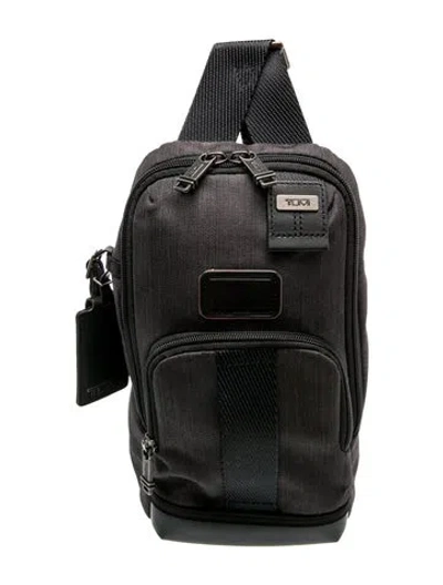 Pre-owned Tumi Canvas Backpack In Black