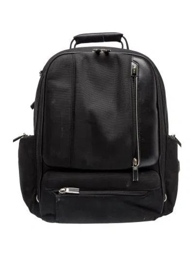 Pre-owned Tumi Canvas Backpack In Black