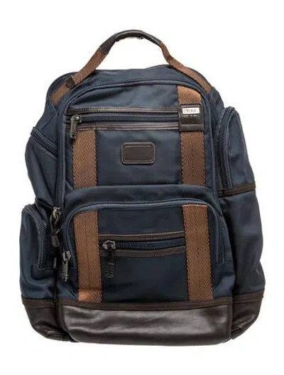 Pre-owned Tumi Canvas Backpack In Blue