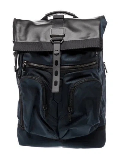 Pre-owned Tumi Canvas Backpack In Blue