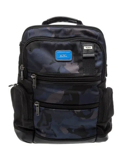 Pre-owned Tumi Canvas Backpack In Blue