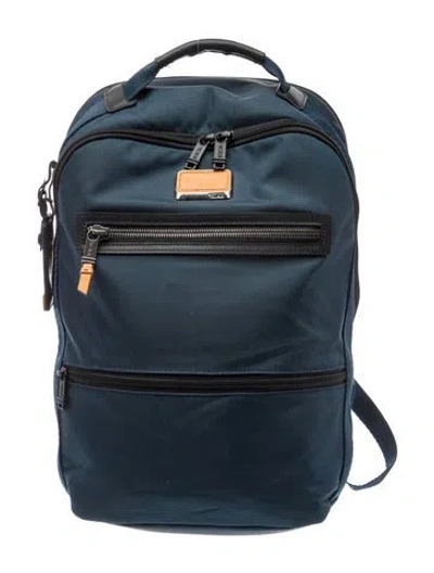 Pre-owned Tumi Canvas Backpack In Blue