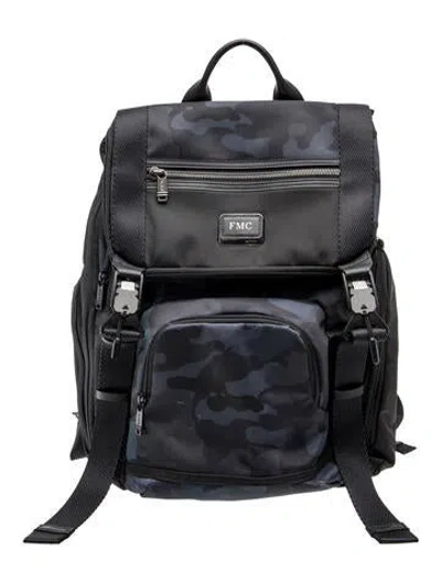 Pre-owned Tumi Canvas Backpack In Blue