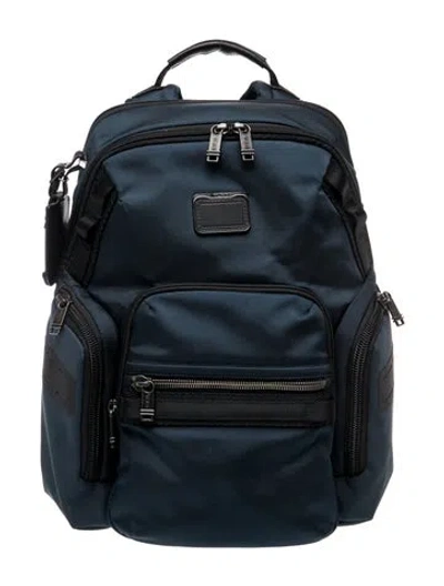 Pre-owned Tumi Canvas Backpack In Blue