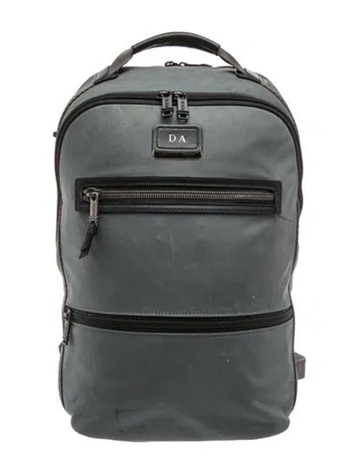 Pre-owned Tumi Canvas Backpack In Grey