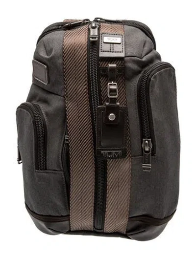 Pre-owned Tumi Canvas Backpack In Grey