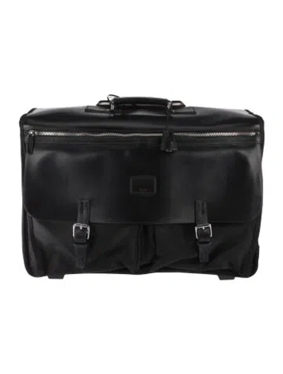 Pre-owned Tumi Canvas Brief Case Luggage Bag In Black